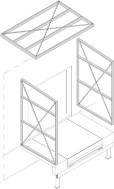 Rodzaje ścian U = bez izolacjii Wewnętrzny: RAL 9002 (szarobiały) RAL 9006 (białe aluminium) NV = 2020 mm, 2450 mm NV = 3020