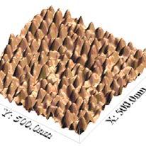 użyciem mikroskopu sił atomowych (Atomic Force Microscope AFM) w przerywanym modzie kontaktowym (tapping mode).