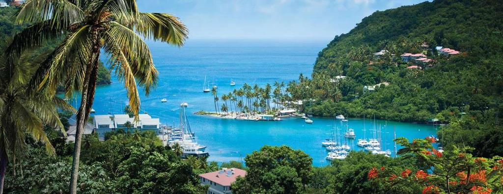 SAINT LUCIA MARIGOT BAY jest jednym z najbardziej malowniczych