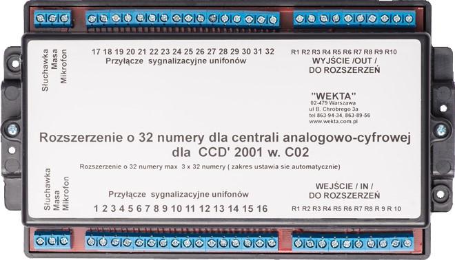 120 lokali, posiada 24 wyjścia wywołań lokali mieszkalnych.