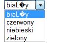 mysql_fetch_array($wynik)) { $kolor = $wiersze['kolor']; $wyswietl_blok.= "<option value=\"".