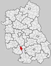 Rycina nr 1 PołoŜenie gminy Chrzanów w województwie lubelskim Gmina Chrzanów jest gminą typowo rolniczą, o czym świadczy fakt, Ŝe 84,2 % ogółu powierzchni gminy stanowią uŝytki rolne.