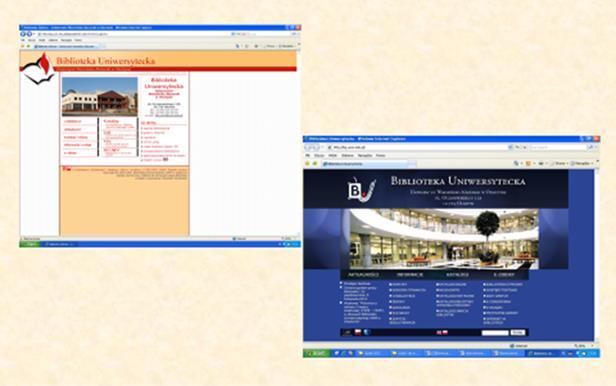 Przestrzeń wirtualna strona domowa www Biblioteki zasoby elektroniczne