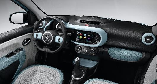 DACH MATERIAŁOWY OTWIERANY ELEKTRYCZNIE Spersonalizuj swoje Renault Twingo i poczuj powiew wiatru w kabinie!