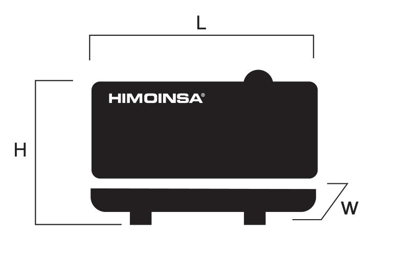 Wymiary Model: HHW-45 T5 (L) (H) (W) Waga i wymiary Długość mm 2.250 Szerokość mm 1.356 Wysokość mm 1.000 Wymiary transportowe m3 3,05 (*) Waga z płynami Kg 1.