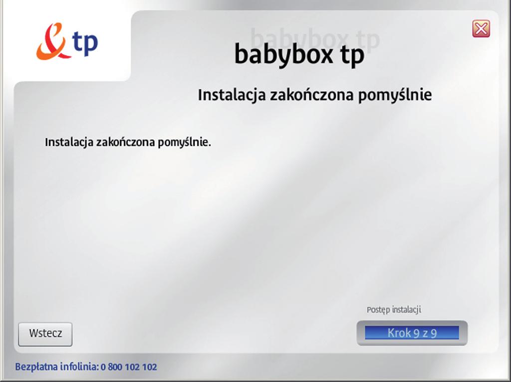 Aby u ytkownik móg korzystaç z zasobów sieci Internet, urzàdzenie babybox tp nale y skonfigurowaç, podajàc indywidualne parametry po àczeniowe u ytkownika us ugi neostrada tp.