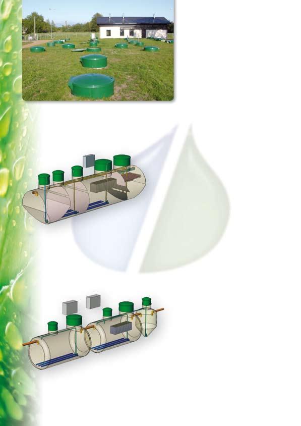 kompaktowa biologiczna oczyszczalnia ścieków typ HNV Oczyszczalnie ścieków typu HNV produkowane są w zakresie od 20 do 10000 RLM.