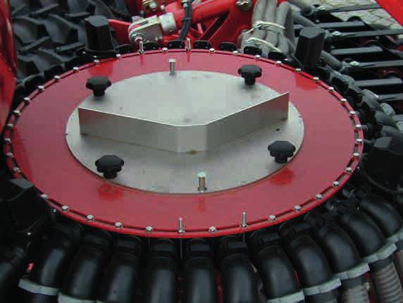 System G & F Maszyny z systemem G & F mogą być wyposażone w jeden lub dwa szyby rozdzielacza.