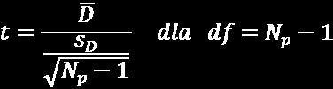 Test dla dwóch prób zależnych dla małych prób.