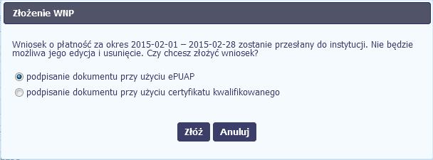 Bez podpisu wniosku nie jest możliwe przekazanie go do IPAW.