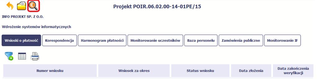 3.5. Podgląd listy kontroli Aby wyświetlić listę kontroli zarejestrowanych