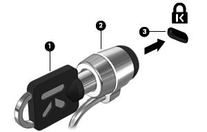 Instalowanie opcjonalnego kabla zabezpieczającego UWAGA: Linka zabezpieczająca utrudnia kradzież komputera, ale nie gwarantuje jego