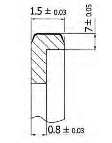 cast piston as shown in the picture Wymagany jest znak firmy na tłoku tak jak pokazano na