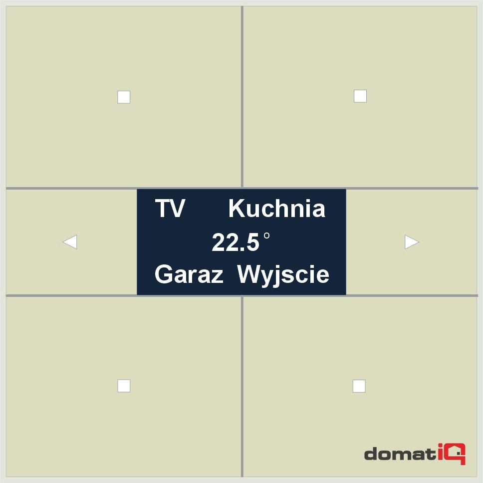 Katalog modułów STEROWNIKI IMDOLED Panel dotykowy OLED Konfiguracja za pomocą programu Domatiq Konfigurator Wyświetlacz OLED 128 x 64 piksele Do 12 definiowanych ekranów Wbudowany czujnik temperatury