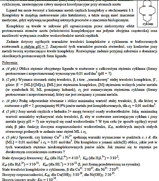 ZADANIE 1 Kompleksy z cyklamem