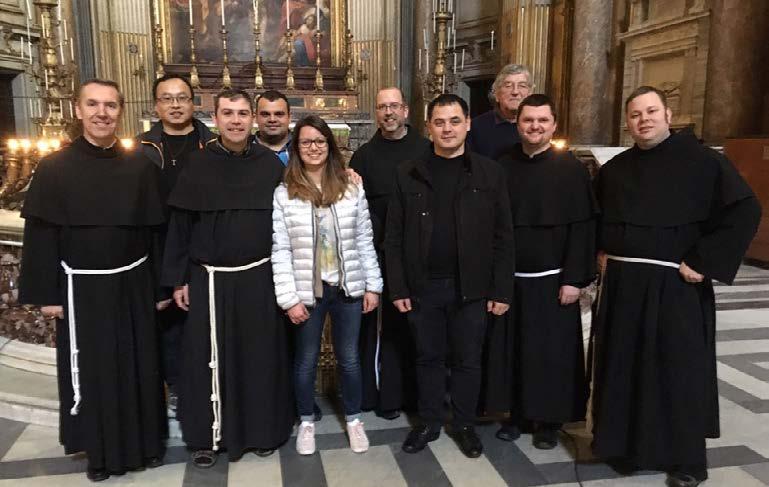 WYDARZENIA 11 fr. Michael Lasky (USA prowincja Matki Bożej Anielskiej), fr. Josip Petonjić (Chorwacja), fr. Martin Koch (Niemcy), fr. Paolo Fan (Asyż Chiny), fr. Piotr Odój (Polska, Kraków), fr.