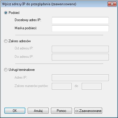 6. Kliknij OK. Uwagi: Kiedy dodajesz adres zdalnej podsieci, musisz być pewien, że adres nadawania dla lokalnej podsieci jest także obecny.