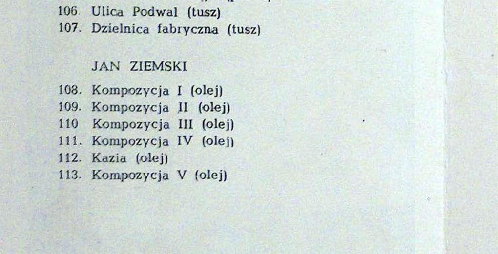 Martwa natura (tusz) 87. Bilard (tusz) 88. Martwa natura (tusz) 89.