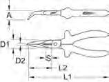 1 CLASSIC 00V Szczypce półokrągłe, zagięte CLASSIC 00V Szczypce tnące boczne