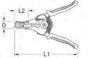 do ściągania izolacji bez uszkodzenia kabla ze stabilnymi szczękami