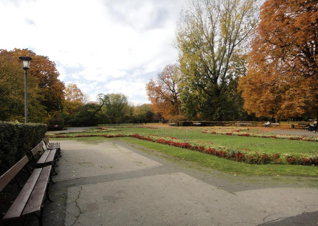 Ogród Krasińskich - główny parter ogrodowy przed