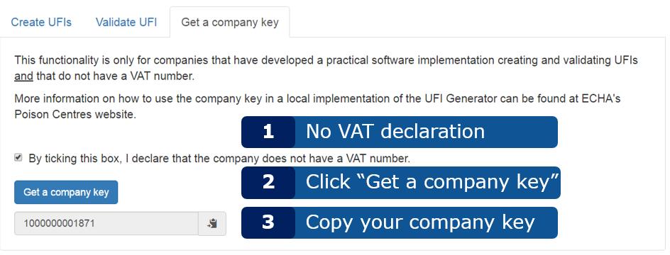 4 Uzyskiwanie klucza firmy Aby uzyskać klucz firmy do używania w lokalnym wdrożeniu generatora identyfikatorów UFI, należy podjąć czynności przedstawione na Zrzut ekranu 4-1.