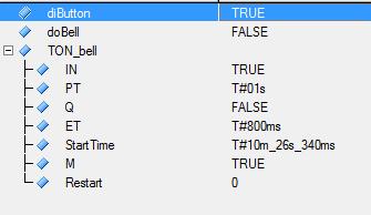 7. Używanie Timera Timer jest blokiem funkcyjnym odliczającym podany czas. W pierwszym kroku należy wypisać parametry bloku takie jak odmierzany czas i enable bloku.