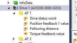 S-0-0084 Torque feedback value. 3. Aktywuj parametr przeciągając go na prawą stronę za pomocą przycisku: >> 4.