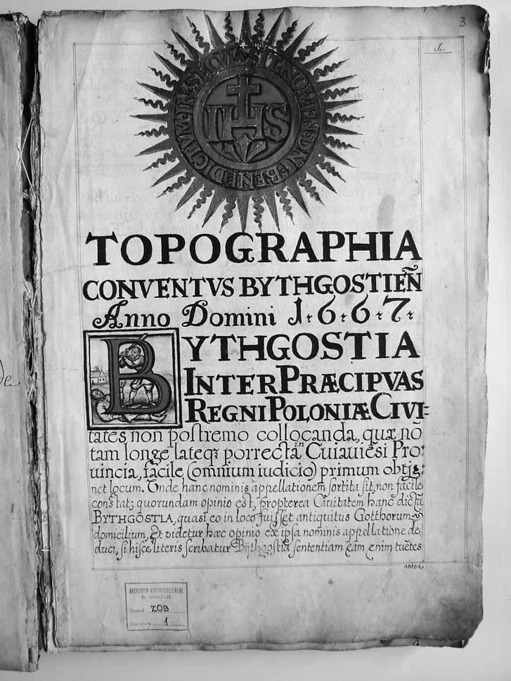 Archiwalia poklasztorne, urzędowe, kasacyjne i pokasacyjne w AA Gniezno 167 Ryc. 3. AA Gniezno, ZOB, sygn.