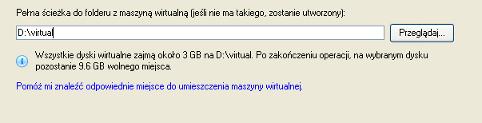 140 Rozmiar dysku wirtualnego. Domyślnie program oferuje utworzenie dysku wirtualnego o takim samym rozmiarze jak wybrany obiekt, można jednak zmienić jego rozmiar.