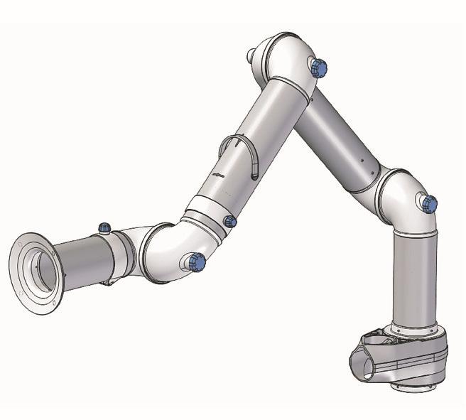 Urządzenia i aparaty Ramiona odciągowe Equipment and apparatus Odor and fume extraction arms Einrichtung und Ausstattung Geruch und Rauchabzugsarme F Model Original ramienia przeznaczonego do montażu