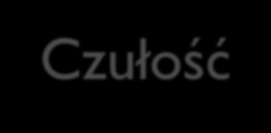 Czułość Czułość zdolność do wytworzenia użytecznego technicznie sygnału dla danego typu promieniowania oraz danej energii Powyższe stwierdzenie nie jest trywialne nie da się zbudować uniwersalnego