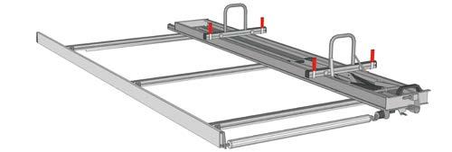 bordo lateral de aluminio - rodillo de carga de aluminio - guia portaescaleras de aluminio y acero inoxidable - tornillería de fijación suministrada de acero inoxidable Bagażnik