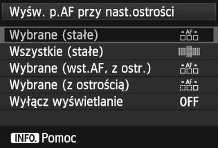 3 Dostosowywanie funkcji AF 25 Wzór ręczn.