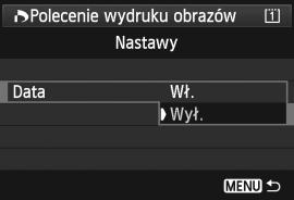 Ustawianie opcji drukowania 1 2 Wybierz pozycję [Polecenie wydruku obrazów].