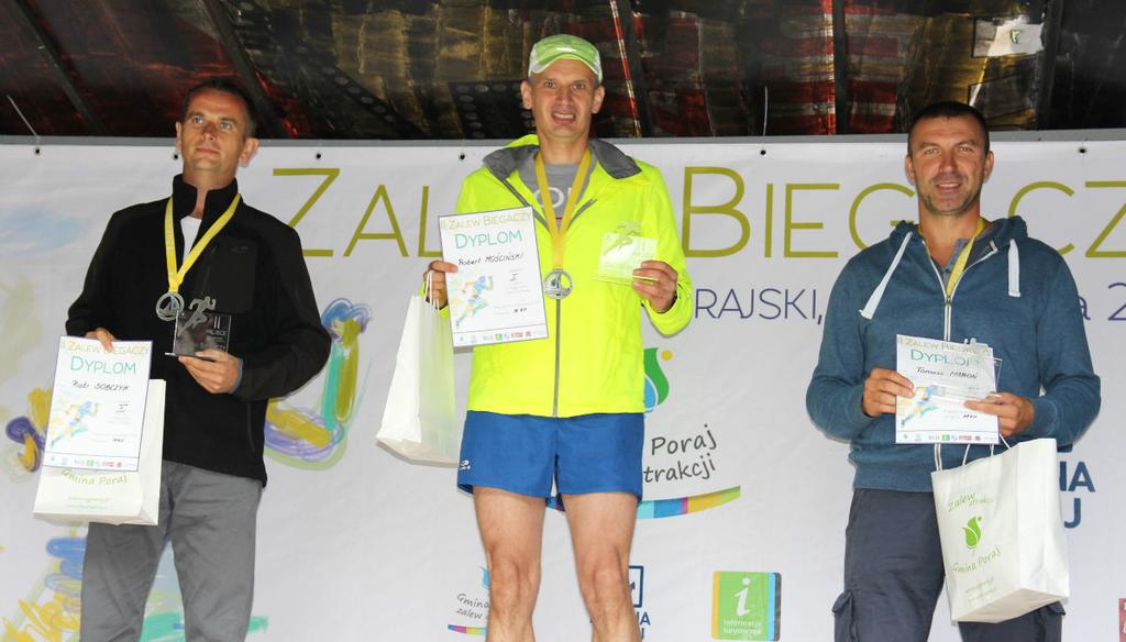 kategoria M50: I miejsce: Robert Kawelczyk II miejsce: Witold Maj III miejsce: Marek Fajer kategoria M60: I miejsce: Bogdan Gaweł II miejsce: Ryszard Jałowiec III miejsce: Fabian