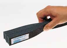 Wyroby pęczniejące PROMASEAL -PL element szczelinowy PROMASEAL -PL-element szczelinowy składa się z pasm PROMASEAL -PL o szer. 30 mm i grubości 2,5 mm, przekładanych warstwami elastycznej pianki.