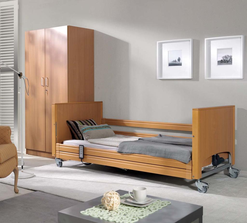 PB 337 Model PB 337 jest szczególnym łóżkiem pielęgnacyjnym w przeciwieństwie do klasycznych łóżek