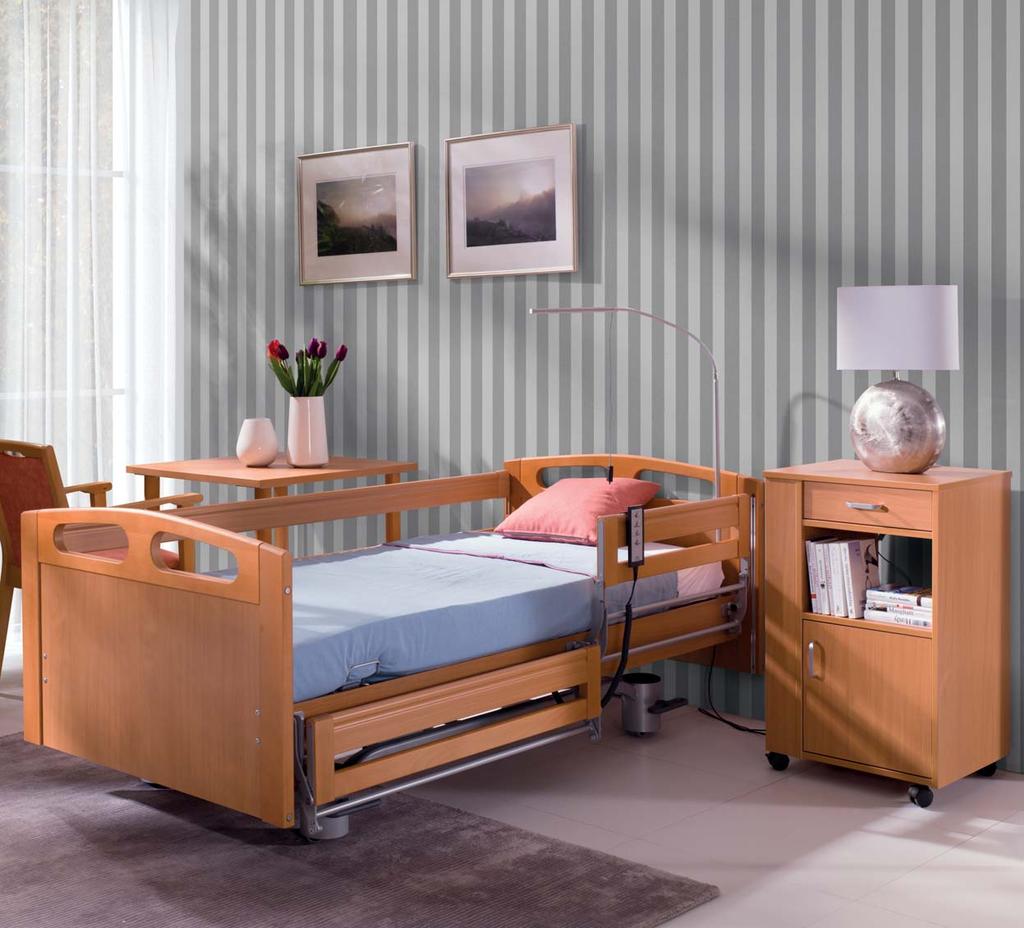 PB 536 Nasze nowe łóżko pielęgnacyjne PB 536 nadaje się do użytku w profesjonalnych domach opieki, jak również w środowisku domowym.