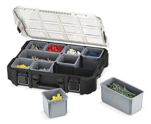 providing full access to accessories when stacked ORGANIZER PRO Z 10 PRZEGRÓDKAMI Wymiary (szer. x gł. x wys.