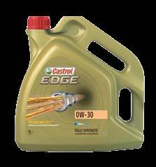 CASTROL EDGE TITANIUM FST 0W-30 Olej z technologią dwukrotnie zwiększonej wytrzymałości TITANIUM FST to w pełni syntetyczny i niskopopiołowy olej silnikowy o lepkości SAE 0W-30, który spełnia