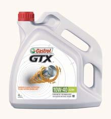 CASTROL GTX A3/B4 10W-40 Olej przeznaczony do silników benzynowych i wysokoprężnych wymagających spełnienia norm ACEA A3/B4 lub API SL/CF w lepkości 10W-40.