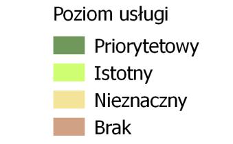 uszczelnionej), pojedyncza zabudowa zabudowa rozproszona o niskiej i średniej intensywności (10% do 50% pow.