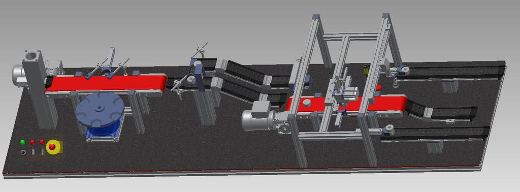 KRM 10-magazyn grawitacyjny KRG030-Czujnik KRG010-Podajnik KRG040-Czujnik KRG020-Czujnik KRG060-Separator pojemnościowy indukcyjny koloru KRM 30-magazyn wyjściowy 1 KRG080-system