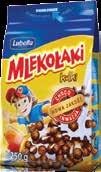 MLEKOŁAKI Choco Muszelki, Choco Kulki, EKLAND Miodo Kółka,