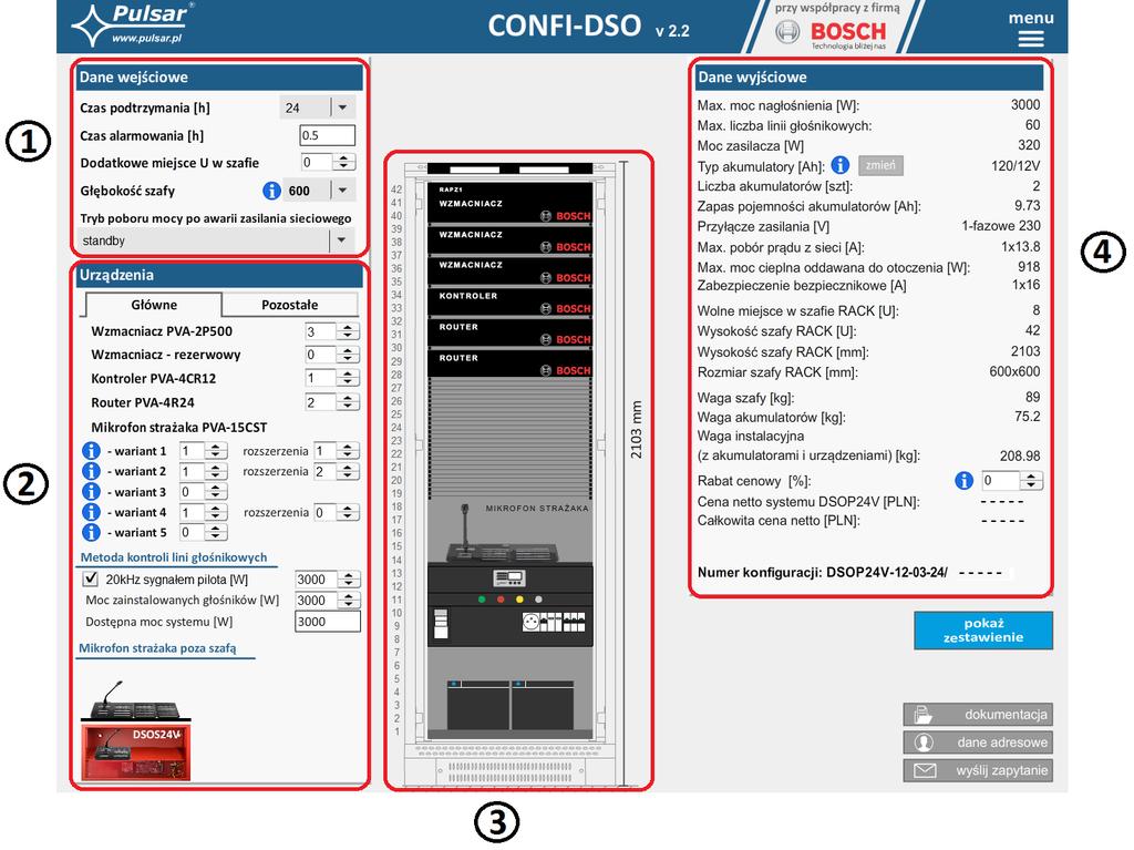 8. Narzędzie dla projektantów CONFI-DSO. Program dostępny jest na stronie: http://www.pulsar.