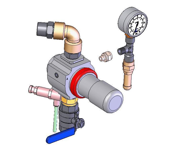 8 903.090.208 Zawór kurkowy F ¾ Valve, F 3/4 Absperrhahn, IG 3/4 Grifo, H 3/4 9 903.080.