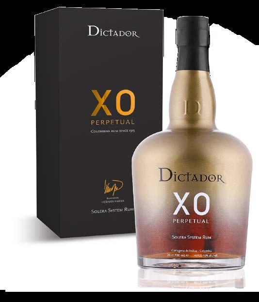 kod KRD04 rumrum Dictador XO Perpetual cena 395,50 zł Rum z soku trzcinowego, destylowany w starych alembikach, leżakujący w beczkach po