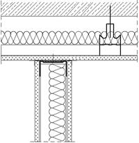 stropu konstrukcyjnego. Rozwiązanie to zapewnia takŝe pełną izolacyjność ogniową ściany.