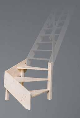 W celu zwiększenia kofortu i bezpieczeństwa użytkowania w schodach Superior zastosowano szersze i dłuższe stopnie oraz łagodniejszy kąt pochylenia biegu.